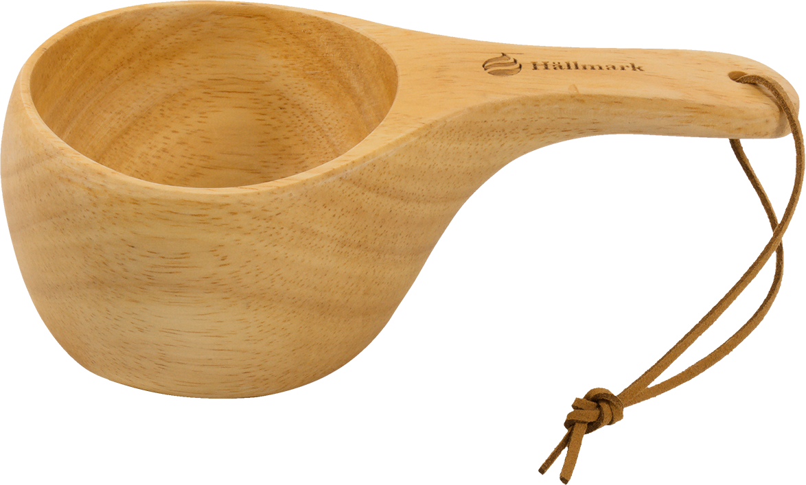 Hällmark Holzbecher mit Griff 15 cl